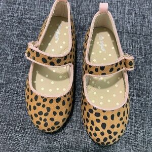 Leopard Girls Flats